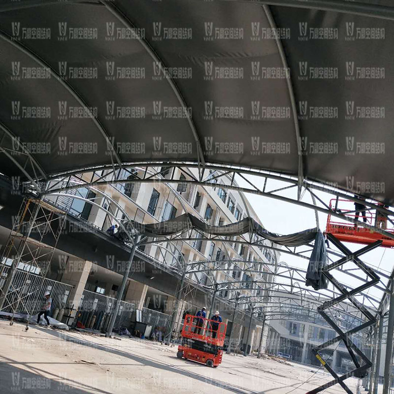 奉化方橋農副膜結構雨棚工程項目竣工