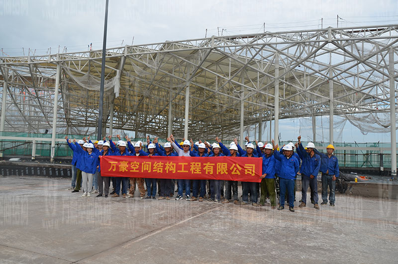萬豪空間結構員工到杭州亞運會棒（壘）球體育文化中心膜結構項目學習交流