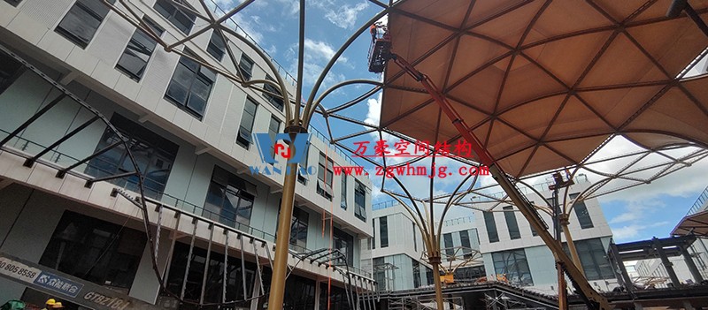 中國東盟特色商品匯聚中心膜鋼構工程膜結構安裝中