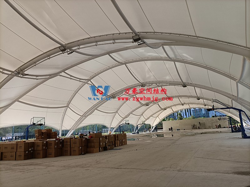 寧波諾丁漢大學(xué)室外運(yùn)動(dòng)場地改擴(kuò)建項(xiàng)目膜結(jié)構(gòu)工程完工