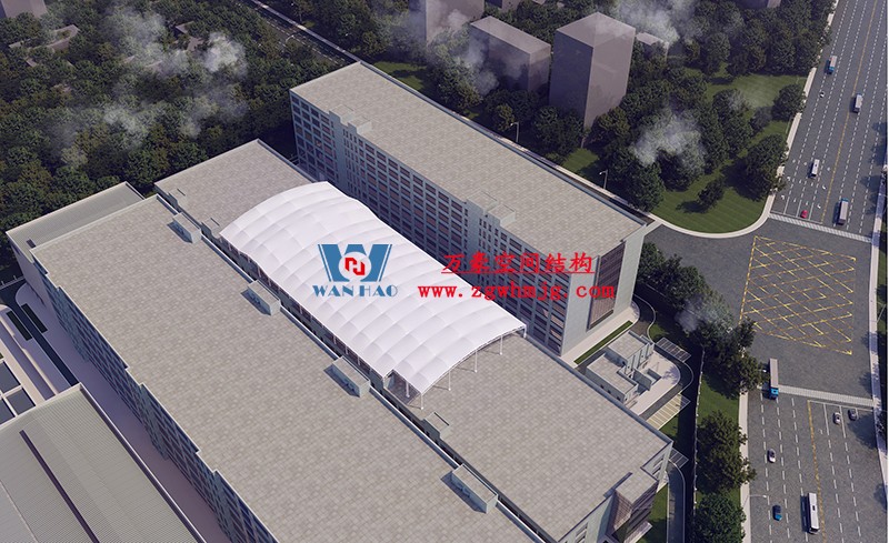 萬豪2023第2標-浙江真愛毯業(yè)科技有限公司廠房三屋面膜結構工程