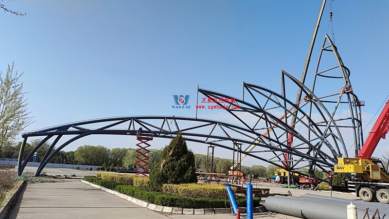 芳菲四月,共鑒美好!陜西定邊馬蓮灘沙漠公園鋼膜結構工程最新進展播報 芳菲四月,共鑒美好!陜西定邊馬蓮灘沙漠公園鋼膜結構工程最新進展播報