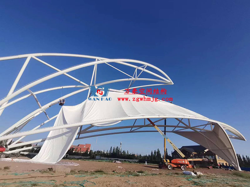 膜結構大門出入口的優勢特點 膜結構大門出入口的優勢特點