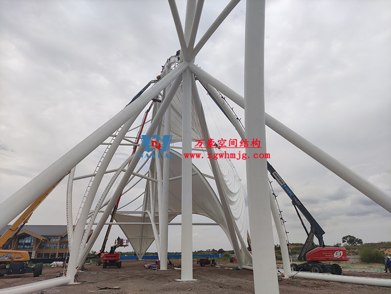 膜結構大門出入口的優勢特點 膜結構大門出入口的優勢特點