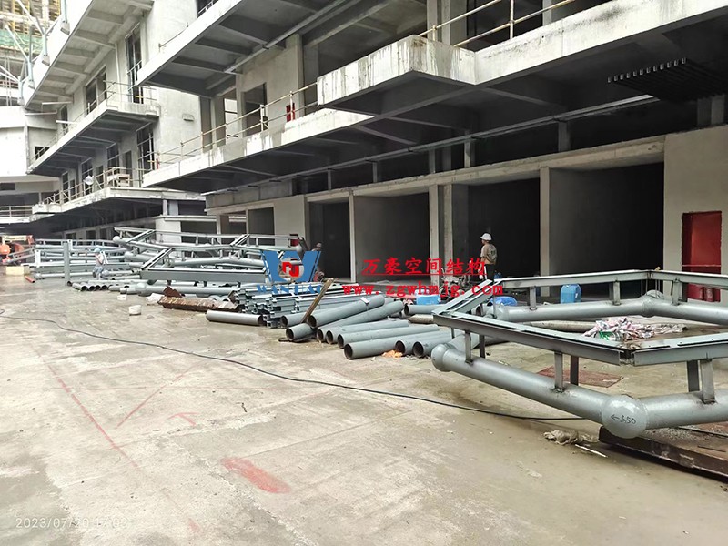 嘉興長安里ETFE氣枕鋼膜結構頂棚工程 嘉興長安里ETFE氣枕鋼膜結構頂棚工程