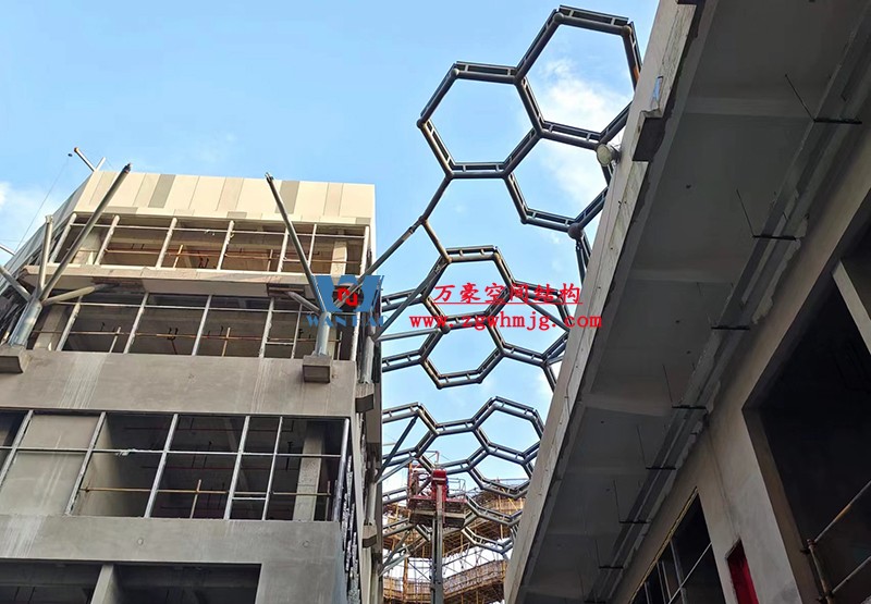 嘉興長安里ETFE氣枕鋼膜結構頂棚工程 嘉興長安里ETFE氣枕鋼膜結構頂棚工程