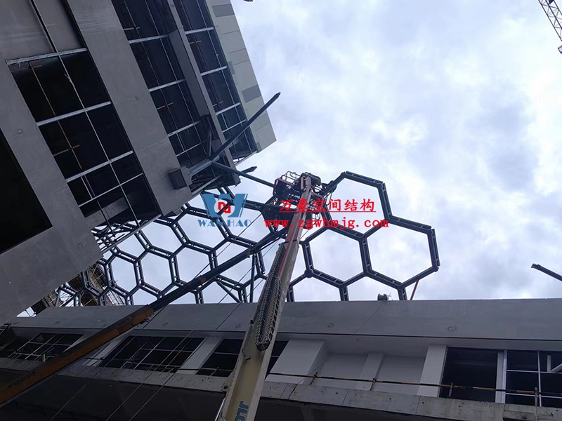 嘉興長安里ETFE氣枕鋼膜結構頂棚工程 嘉興長安里ETFE氣枕鋼膜結構頂棚工程