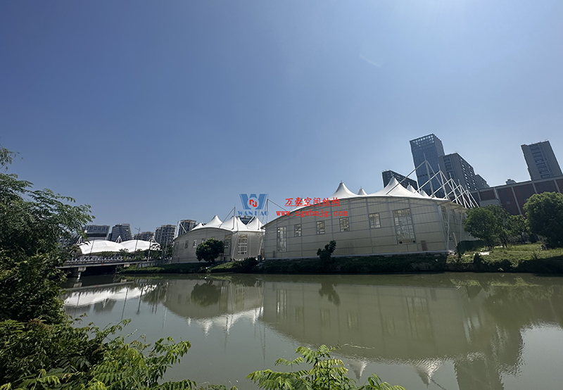 溫州惠民路西側綠地球場鋼膜結構工程