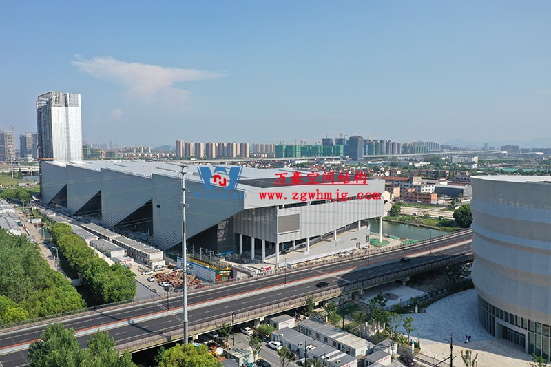 紹興國際會展中心C1區展廳幕墻網格膜工程 紹興國際會展中心C1區展廳幕墻網格膜工程