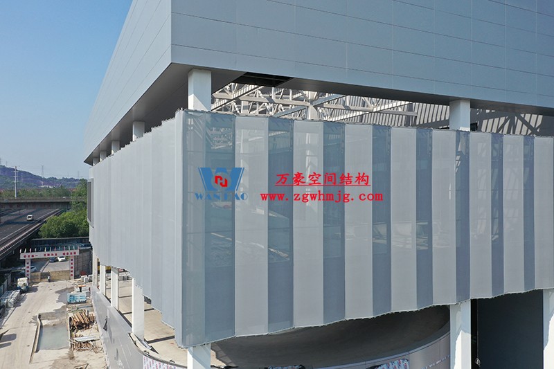 紹興國際會展中心C1區展廳幕墻網格膜工程 紹興國際會展中心C1區展廳幕墻網格膜工程