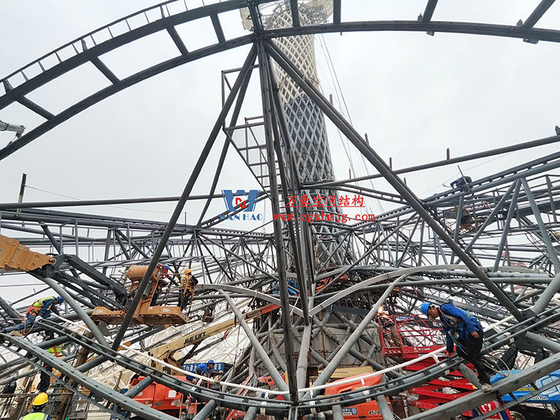 西安絲路塔ETFE膜結構項目順利完工 西安絲路塔ETFE膜結構項目順利完工