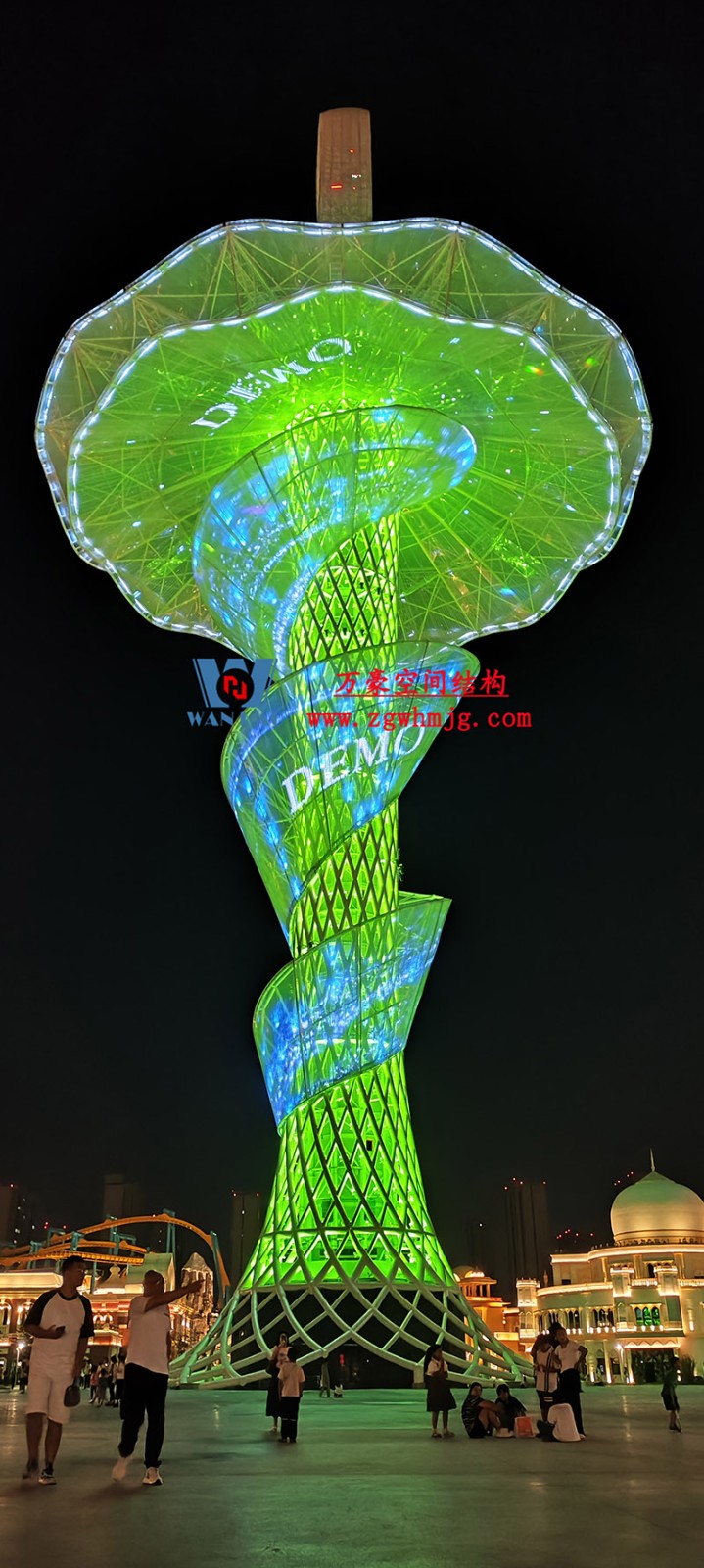 西安絲路塔ETFE膜結構項目順利完工 西安絲路塔ETFE膜結構項目順利完工