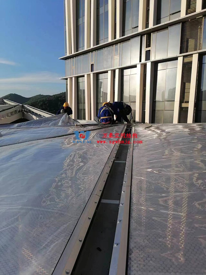 中交海南總部基地項目A地塊三標(biāo)段ETFE膜結(jié)構(gòu)項目