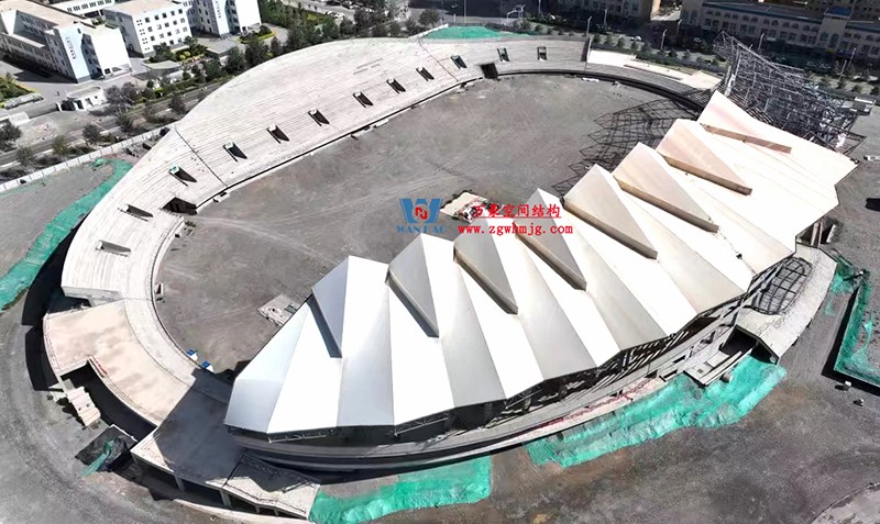 緊抓施工進度|這個體育場PTFE膜結構工程有最新動態~ 緊抓施工進度|這個體育場PTFE膜結構工程有最新動態~