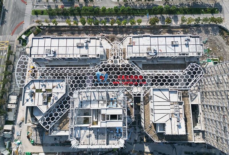 嘉興長安里ETFE氣枕鋼膜結構頂棚工程 嘉興長安里ETFE氣枕鋼膜結構頂棚工程