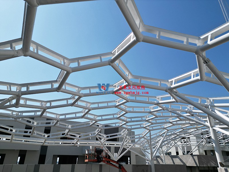 嘉興長安里ETFE氣枕鋼膜結構頂棚工程 嘉興長安里ETFE氣枕鋼膜結構頂棚工程