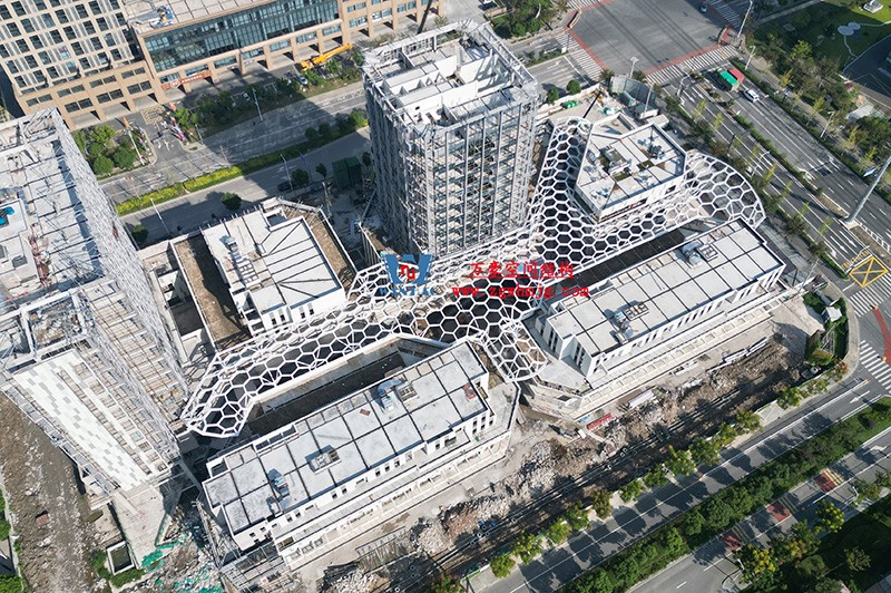 嘉興長安里ETFE氣枕鋼膜結構頂棚工程 嘉興長安里ETFE氣枕鋼膜結構頂棚工程