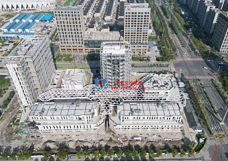 嘉興長安里ETFE氣枕鋼膜結構頂棚工程 嘉興長安里ETFE氣枕鋼膜結構頂棚工程