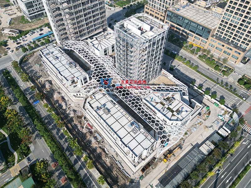 嘉興長安里ETFE氣枕鋼膜結構頂棚工程 嘉興長安里ETFE氣枕鋼膜結構頂棚工程