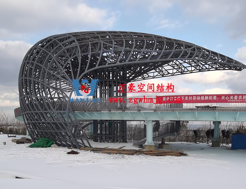 威海經貿交流中心異型鋼結構項目 威海經貿交流中心異型鋼結構項目