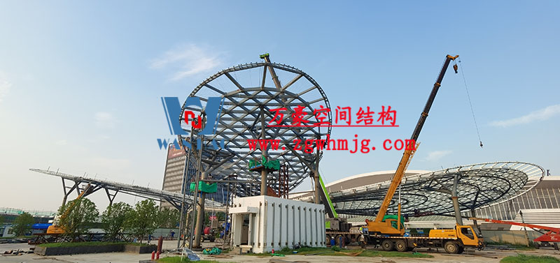 滬通鐵路張家港站前廣場蝴蝶造型空間鋼結構