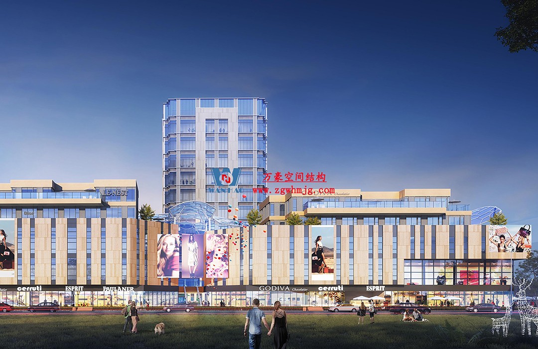 賦含夢幻色彩的商業街膜結構天幕，即將閃亮登場！