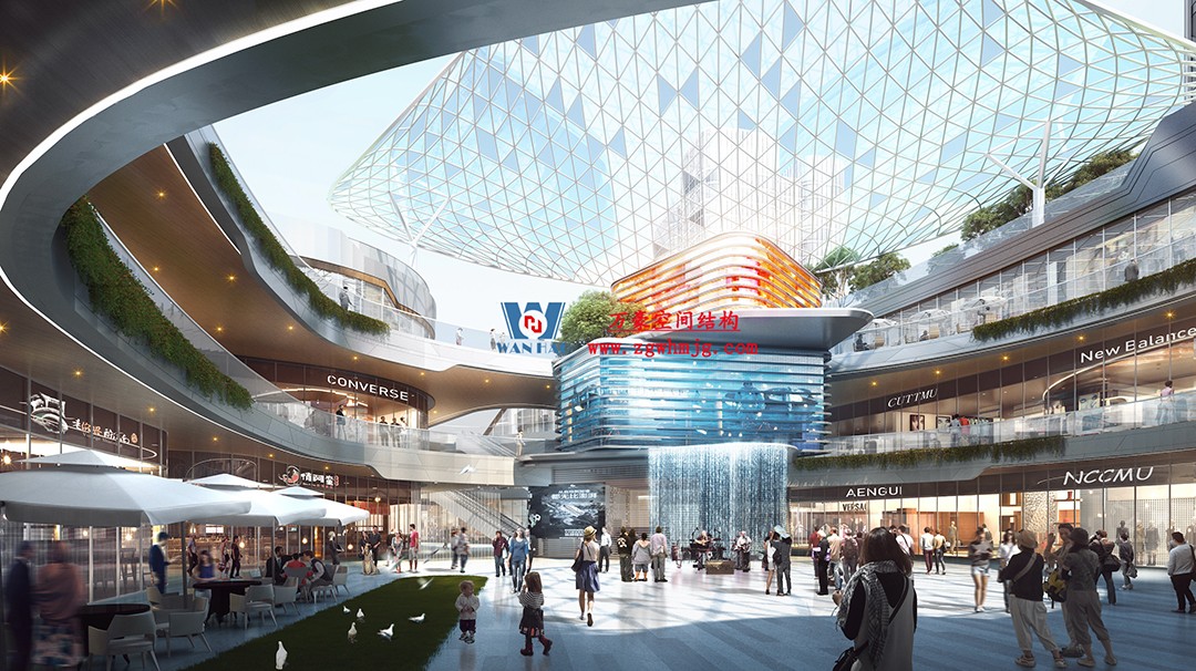 紹興華發(fā)金融活力城ETFE膜結(jié)構(gòu)商業(yè)天幕項(xiàng)目接近尾聲 紹興華發(fā)金融活力城ETFE膜結(jié)構(gòu)商業(yè)天幕項(xiàng)目接近尾聲