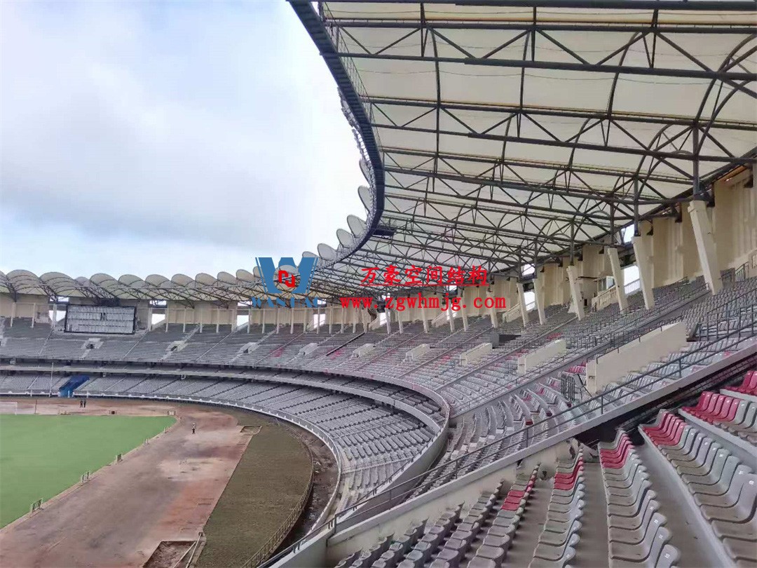 非洲杯肯尼亞體育場(chǎng)PTFE鋼膜結(jié)構(gòu)屋面工程