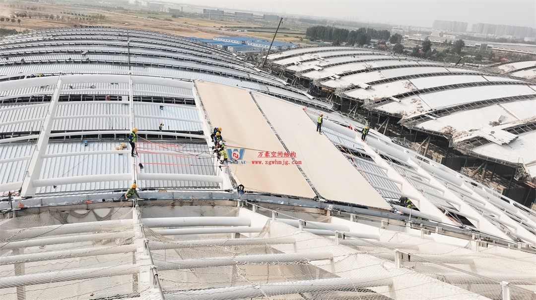 千帆競發勢如虹｜中原國際會展中心膜結構天幕攻堅實錄，擎起中原會展新地標！