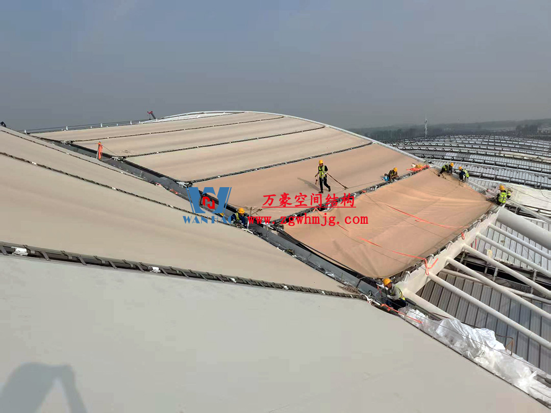 鄭州中原高鐵港數(shù)字展貿(mào)城ETFE膜結(jié)構(gòu) PTFE膜結(jié)構(gòu)工程 鄭州中原高鐵港數(shù)字展貿(mào)城ETFE膜結(jié)構(gòu) PTFE膜結(jié)構(gòu)工程
