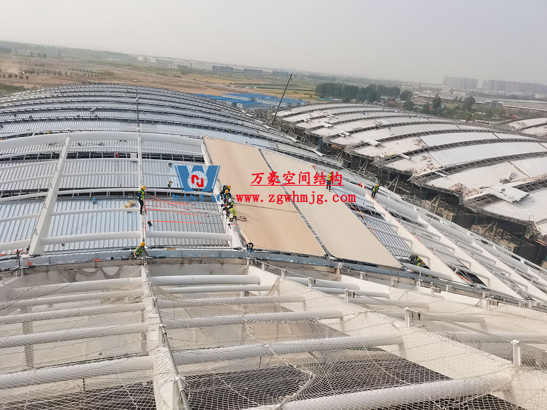 鄭州中原高鐵港數字展貿城ETFE PTFE膜結構項目