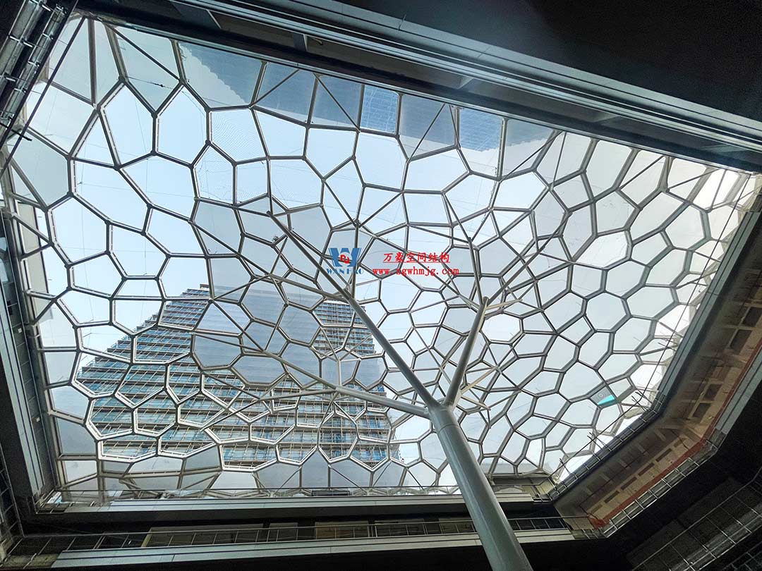 安吉云安里ETFE氣枕商業天幕圓滿完工 安吉云安里ETFE氣枕商業天幕圓滿完工