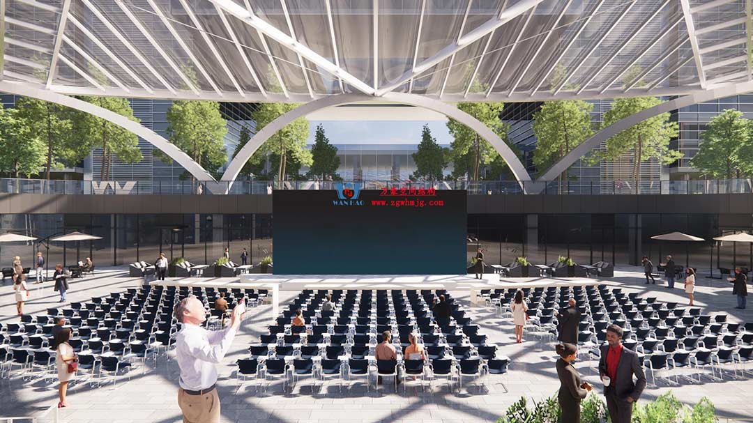 山東高端化工研究院下沉廣場天幕施工邁入關鍵階段 山東高端化工研究院下沉廣場天幕施工邁入關鍵階段