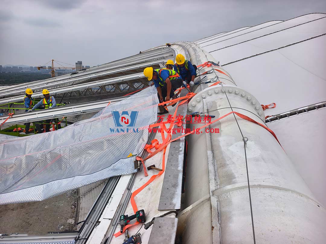 無錫奧林匹克體育產業中心ETFE膜結構項目 無錫奧林匹克體育產業中心ETFE膜結構項目