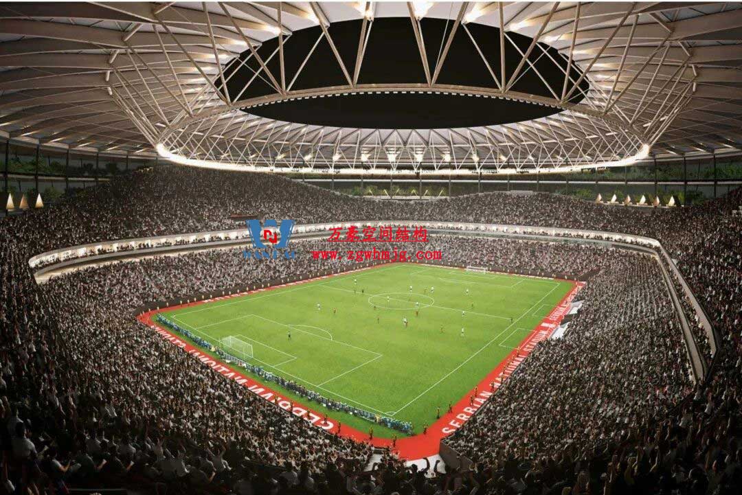 塞爾維亞國家足球場PTFE膜結構項目 塞爾維亞國家足球場PTFE膜結構項目