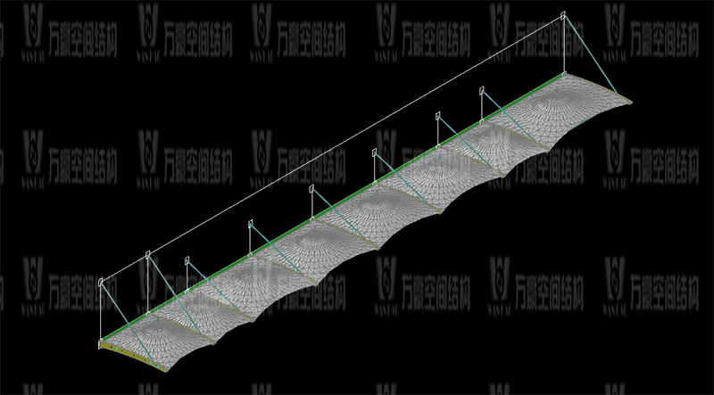 萬豪2020第17標-寧波中天家居膜結(jié)構(gòu)雨棚工程