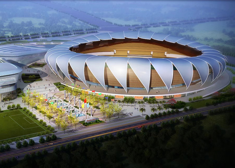 瑞麗國(guó)際文體中心建設(shè)項(xiàng)目體育場(chǎng)屋面膜結(jié)構(gòu)