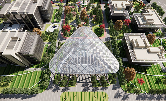 山東高端化工研究院項目ETFE膜結構工程