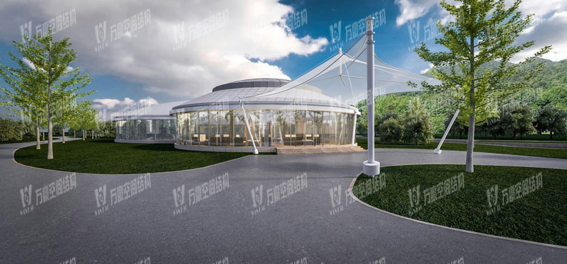 東錢湖宴會廳ETFE氣枕膜結構項目 東錢湖宴會廳ETFE氣枕膜結構項目