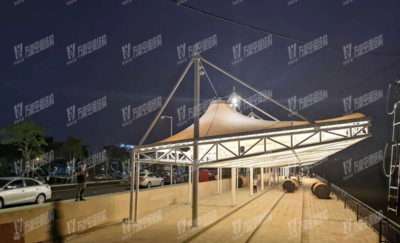 東莞市東江西岸景觀膜結構項目